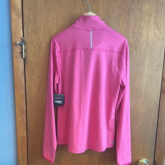 NWT Danskin performance Pink Quarter-Zip Long Sleeve Top Size L - Picture 7 of 9
